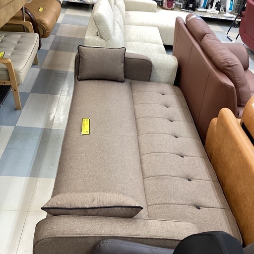 ⭐️春日市⭐️ソファベッド⭐️茶色⭐️3人掛け⭐️ソファ⭐️未使用品⭐️ 定価58,000円⭐️No1786