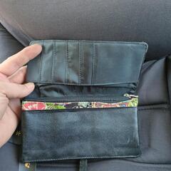 本皮　長財布　和柄の画像