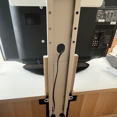 美品 廃盤モデル IKEA テレビ台120センチ　天面ガラス仕立ての画像