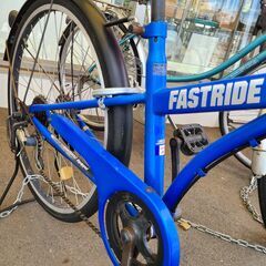 J1115【リユースのサカイ柏店】　シティサイクル　FASTRIDE　INSPIRE26　ブルー　6段変速　ダイナモライト　26インチ　★店頭にて試乗可★ 簡易クリーニング済　　 中古自転車 　流山市  松戸市 我孫子市 鎌ヶ谷市 船橋市 守谷市 取手市　の画像