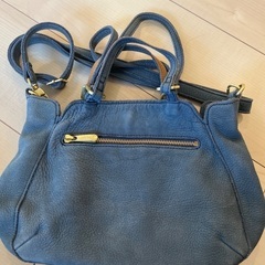 ビュレBeau'reショルダーバッグくすみブルーの画像