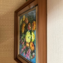 油彩画 花束 S.K.の画像