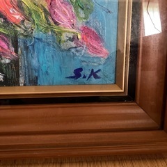 油彩画 花束 S.K.の画像
