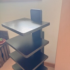ラック　ダークブラウンの画像