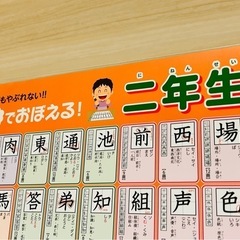 ★おフロでおぼえる二年生のかん字★ポスター★中古の画像