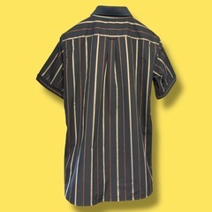 美品 フレッドペリー リブカラーシャツ S ネイビー 半袖 ポロ風 人気定番の画像