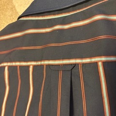 美品 フレッドペリー リブカラーシャツ S ネイビー 半袖 ポロ風 人気定番の画像