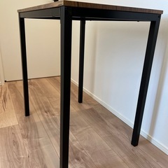 木目天板テーブル　美品の画像