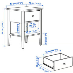 Ikea イケア　GULLABERG グラベリ　サイドテーブル　グレー　ほぼ新品　取りに来てくださる方限定の画像