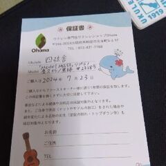 左利き用ウクレレ　希少な国内製作者さんのウクレレですの画像
