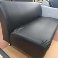 ★限定SALE20%OFF★《尼崎市/リサイクルショップドリーム次屋店》2Pソファ 合皮 ブラック 中古品 ☆尼崎市若王寺☆の画像
