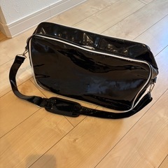 スポーツバッグ　無地　ブラックの画像