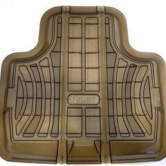 △ 洗えるコンパクトバケットマット 足元マット リア用 2点セット  幅45cm×長さ45cm 薄い傷汚れあり 現状渡しの画像