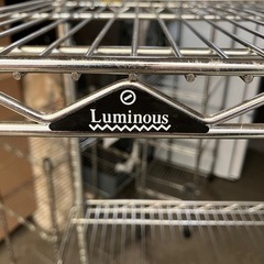 I2507-532 Luminous 3段メタルラック キャスター付き 中古の画像