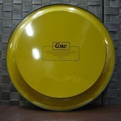 ② Coca-Cola ブリキ 円型トレイ 直径31.5cm グリーン アメリカン雑貨 コカ・コーラ トレイ インテリア雑貨 プレート 飲食店 ガレージ 札幌市東区 新道東店の画像