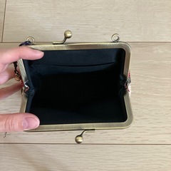 ガマ口財布　ポーチ？　東京スカイツリー　和風柄　の画像