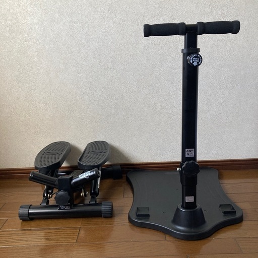 ナイスデイ　健康ステッパー＆専用ハンドルセット　ブラック　ショップジャパン