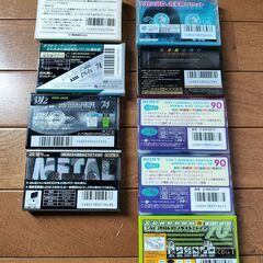 未開封カセットテープ（様々なグレード）の画像
