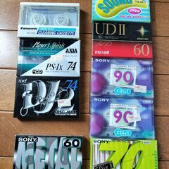 未開封カセットテープ（様々なグレード）の画像