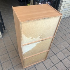 3段ボックス　カラーボックスの画像