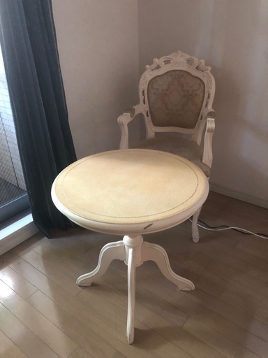 【11/30限定割引】アンティーク調　テーブルチェアセット　ダイニングセット