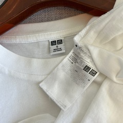 UNIQLO＊クルーネックTシャツ白の画像