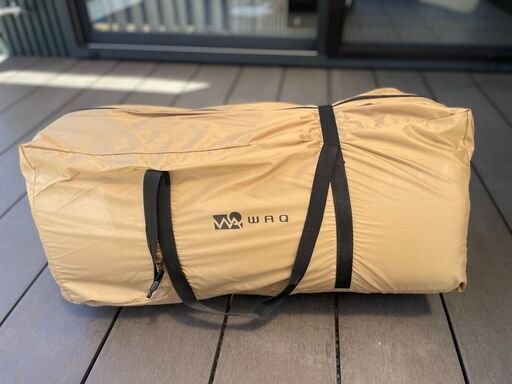 WAQ インフレーターマット10cm ダブルサイズ タンカラー (山本