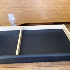 組み立て式机・カーブライン・引き出し付きの画像