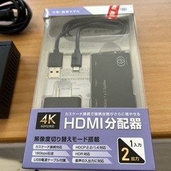 スイッチングハブとHDMI分配器
の画像