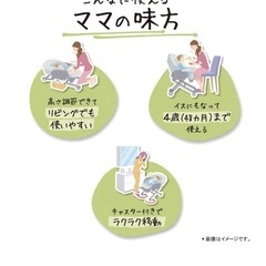 Aprica(アップリカ) ハイローチェア  0か月~4歳頃まで 手動スウィングタイプ の画像