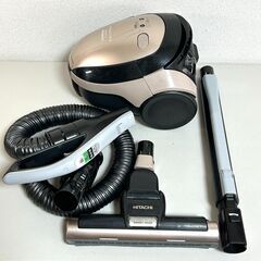 日立 掃除機 紙パック CV-PF300 2018年製 モーターヘッド パワーブラシ キャニスター 動作確認済み 簡易清掃済み HITACHI mの画像