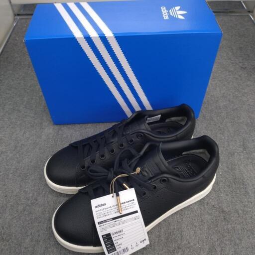 《尼崎市/リサイクルショップドリーム次屋店》★ジモティー割引有★ アディダス スニーカー STAN SMITH H CORE 24.5cm タグ付き未使用品 ☆尼崎市若王寺☆