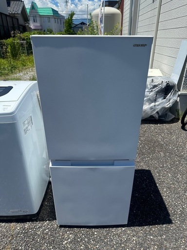 【塩尻市引き取り限定】SHARP シャープノンフロン冷凍冷蔵庫 SJ-D15J-W 2023年製