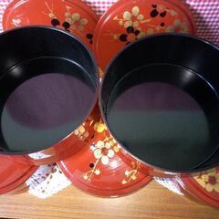 新品同様【梅紋様】チラシどんぶり5個セットの画像
