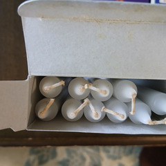 古いろうそく（中古）３箱＆短いろうそく（新品）１箱の画像