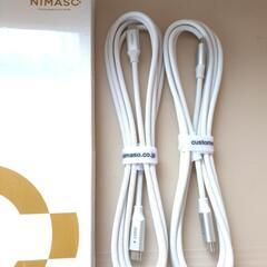 新品未使用！NIMASO 2本入 USBーC タイプーC 充電ケーブルの画像