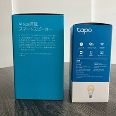 Amazon Echo Pop 白 スマートスピーカー + スマート電球セット アレクサの画像