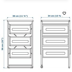 未使用 IKEAレッナールト引き出しユニット の画像