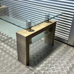 店頭引き渡し 中古 ガラスセンターテーブル ローテーブル 家具の画像