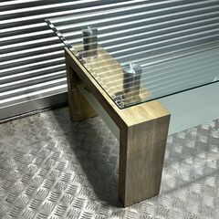 店頭引き渡し 中古 ガラスセンターテーブル ローテーブル 家具の画像
