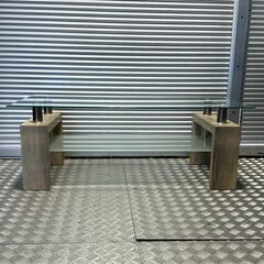 店頭引き渡し 中古 ガラスセンターテーブル ローテーブル 家具の画像