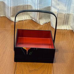 手提げ付の二段重箱【終了しました】の画像