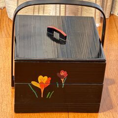 手提げ付の二段重箱【終了しました】