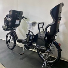 1年保証 送料無料 新品部品多数使用　ブリヂストン　20インチ　子供乗せ　茶色　電動アシスト自転車　g725の画像