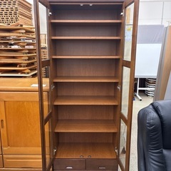 リユースのサカイ東金店　ガラス書棚　TJ13400の画像
