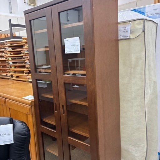 リユースのサカイ東金店　ガラス書棚　TJ13400