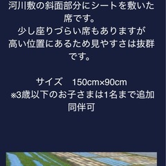 【定価以下】8/2 市川花火大会 ペア席チケットの画像