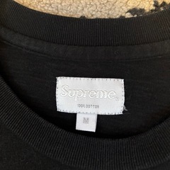 美品 Supreme シュプリーム Chrome Logo Tee 黒ビッグロゴの画像