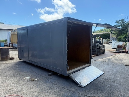 No.932 アルミバン 2t車ロング アルミ 箱 バイク 倉庫 トラック コンテナ 米 保管庫 物置 DIY