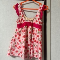 子ども　水着　110   女の子　ピンクの画像